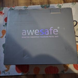 Biometric Fingerprint Password Pistol Safe - Gray